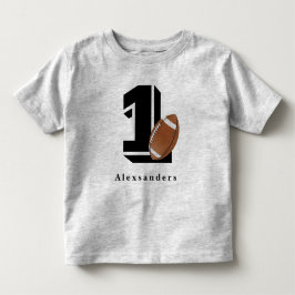 Fotboll 1-års födelsedag namn och ålder pojkar fli t shirt