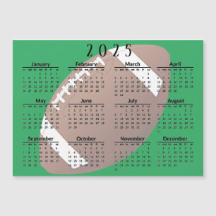 Fotboll 2025 - Magnetkort för kalender