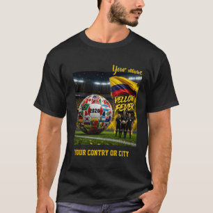 Fotboll 2026 fotboll Colombia Anpassat landsnamn l T Shirt