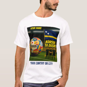 Fotboll 2026 fotboll Curazao Anpassat landsnamn la T Shirt