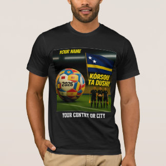 Fotboll 2026 fotboll Curazao Anpassat landsnamn la T Shirt