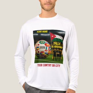 Fotboll 2026 fotboll Jordanien Anpassat Namn land T Shirt