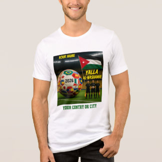 Fotboll 2026 fotboll Jordanien Anpassat Namn land T Shirt