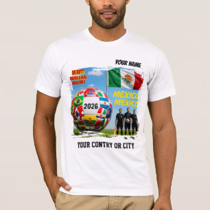 Fotboll 2026 fotboll Mexiko Anpassade barn Namn la T Shirt