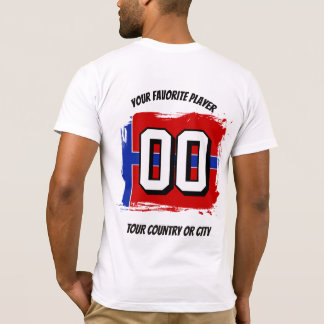 Fotboll 2026 fotboll NORUEGA Anpassat landsnamn T Shirt