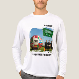 Fotboll 2026 fotboll SAUDISK ARABIEN Anpassat namn T Shirt