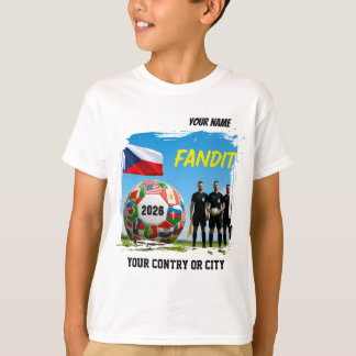 Fotboll 2026 fotboll Tjeckien Anpassat Namn & T Shirt