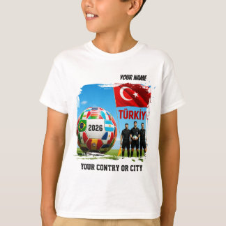 Fotboll 2026 fotboll TURKIET Anpassat Namn & T Shirt
