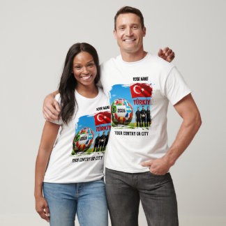 Fotboll 2026 fotboll TURKIET Anpassat Namn & T Shirt