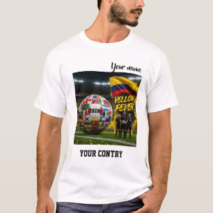 Fotboll 2026 futbol Colombia Anpassat landsnamn la T Shirt