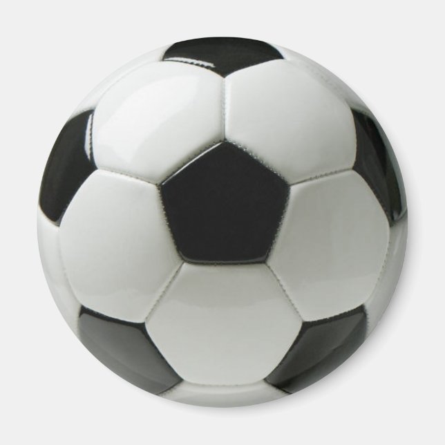Fotboll, 2,4-tums runda magnet (Framsidan)