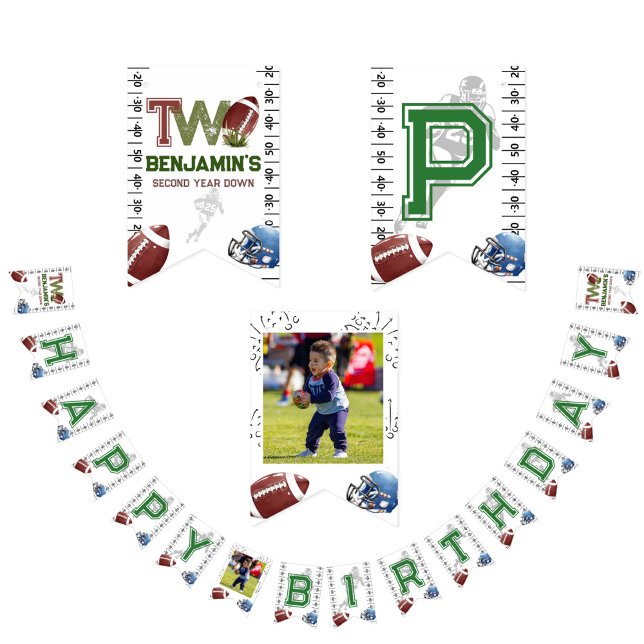 Fotboll 2:a året nedåt vimplar (Skapare uppladdad)