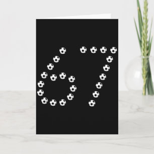 Fotboll 67 Nummergrafik _ Sporttröja Sex Sju Kort