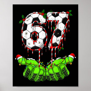 Fotboll 67 Sex Sju Rolig Gen Alpha Meme Drip Chri Poster