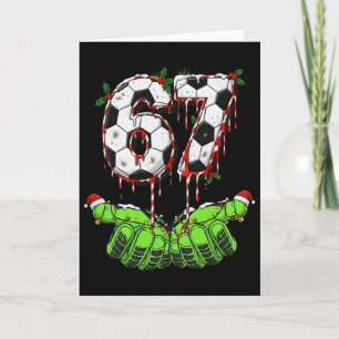 Fotboll 67 Sex Sju Roligt Gen Alpha Meme Drip Chri Kort
