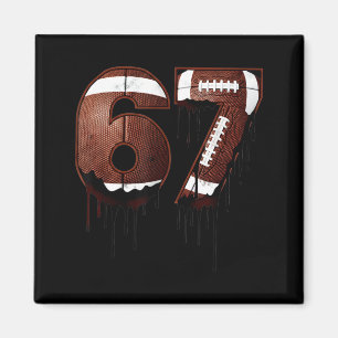 Fotboll 67 Sex Sju Roligt Gen Alpha Meme Drip Magnet