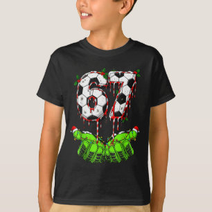 Fotboll 67 Sex Sju Roligt Gen Alpha Meme Dropp Chr T Shirt