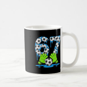 Fotboll 67 Six Seven Gen Alpha Meme Dropp 67 Glass Kaffemugg