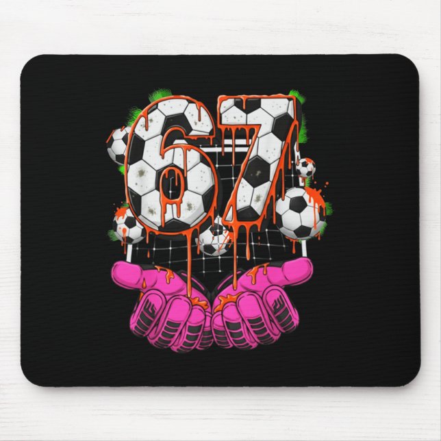 Fotboll 67 Six Seven Rolig Gen Alpha Meme Drip Poj Musmatta (Framsidan)