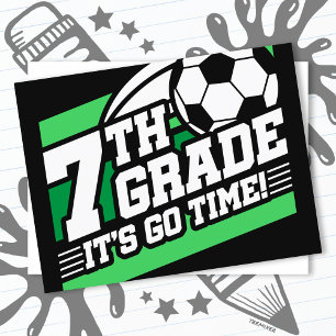 Fotboll 7:e första dagen i Back to school Vykort