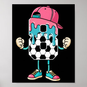 Fotboll 8 år gammal glassdropp ungdom 8-års födels poster