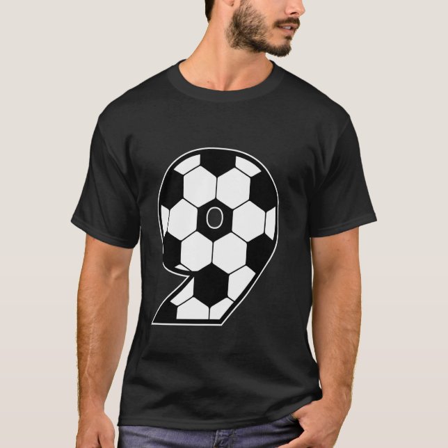 Fotboll 9 år gammal fotboll t shirt (Framsida)