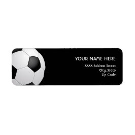 Fotboll Adressetiketter Returadress Etikett