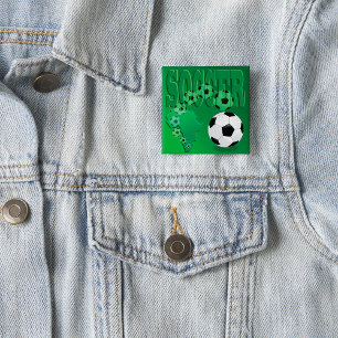 Fotboll Afrika Djärgt Grönt Fotboll Knapp