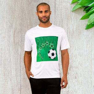 Fotboll Afrika Djärgt Grönt Fotboll T Shirt