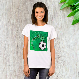 Fotboll Afrika Djärgt Grönt Fotboll T Shirt