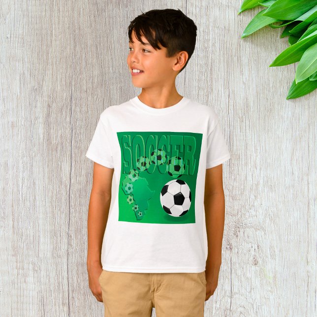 Fotboll Afrika Djärgt Grönt Fotbollströja T Shirt (Skapare uppladdad)