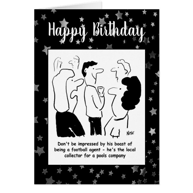 Fotboll Agent samlar in Bassäng-kuponger i fotboll Hälsningskort (Framsidan)