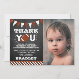 Fotboll Alla Åldrar Födelsedagsfoto Tack Kort