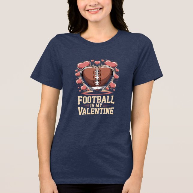 Fotboll Alla hjärtans dag T-shirt design (Framsida)