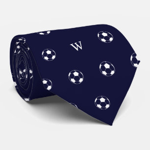 Fotboll Älskare Gift Monogram Initialer Blue Slips
