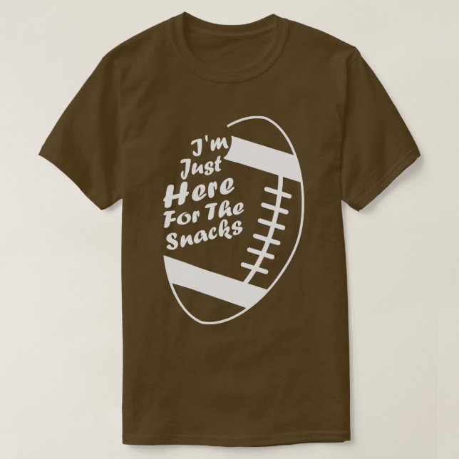 Fotboll Älskare: Jag är här, snackarna. T Shirt (Design framsida)