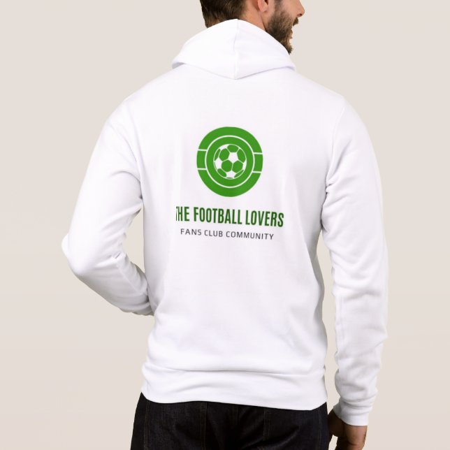 Fotboll älskare Zipping jacka T Shirt (Baksida)