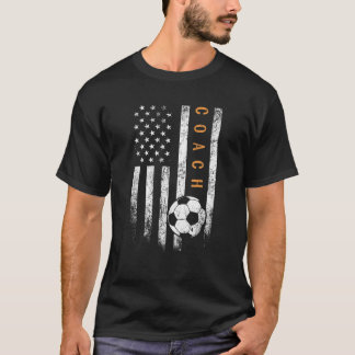 Fotboll amerikansk Flagga Design Soccer Trainer C T Shirt
