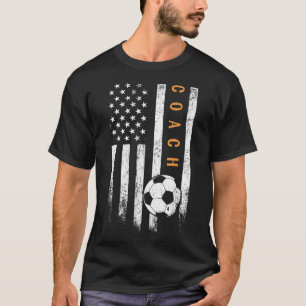 Fotboll amerikansk Flagga Design Soccer Trainer C T Shirt