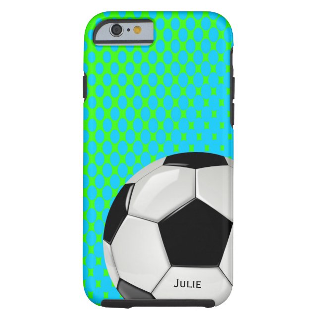 Fotboll Anpassningsbar iPhone 6 fodral Case-Mate iPhone Skal (Baksidan)