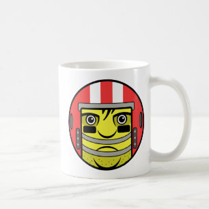 Fotboll Ansikte-kaffe Mugg