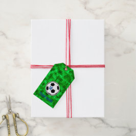Fotboll Antal Lagnamn Grön Gräs Barn Presentetikett