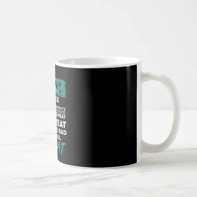 Fotboll Är Alltid Bra Inget Problem Spelet Vinner  Kaffemugg (Höger)