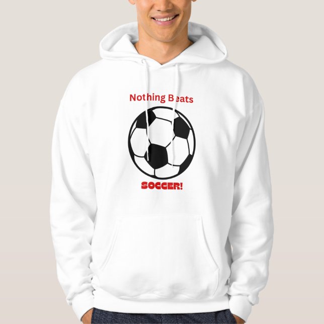 Fotboll är bäst! hoodie (Framsida)