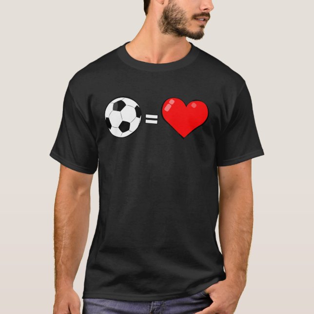 Fotboll är kärlek t shirt (Framsida)