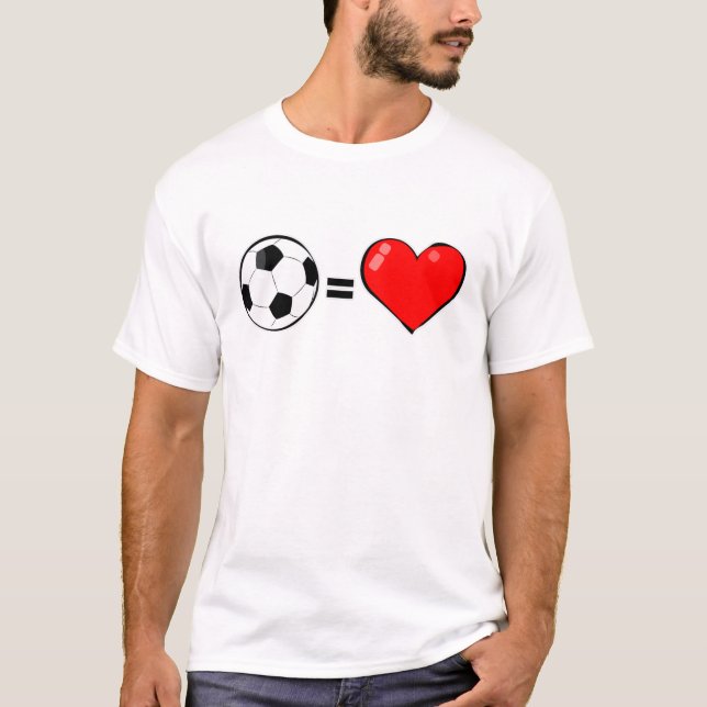 Fotboll är Kärlek T Shirt (Framsida)