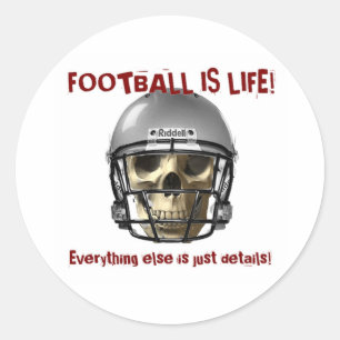 Fotboll är Life..Allt annat är bara detaljer. Runt Klistermärke