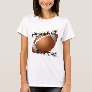 Fotboll är liv! Allt annars är specificerar Tee Shirt