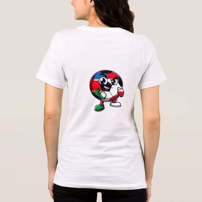 Fotboll är livet | Fotbollsfan T-Shirt (Baksida)