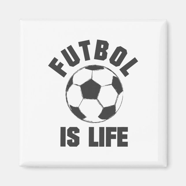Fotboll Är Livet - Fotbollskläder  Magnet (Framsidan)